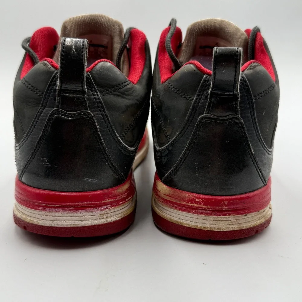 Nike Jordan Flight 45 Bred Black Red Sneakers‎ Mens 11 Retro Basketball Shoes